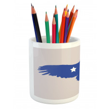 Bald Eagle Design Pencil Pen Holder