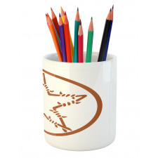 Barbed Wire Star Pencil Pen Holder