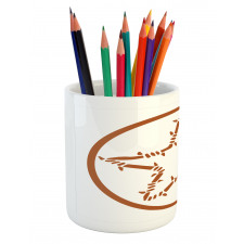 Barbed Wire Star Pencil Pen Holder