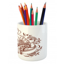 Classic Swirls Blossom Pencil Pen Holder