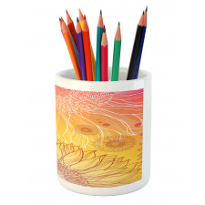 Sunflower Plants Pencil Pen Holder