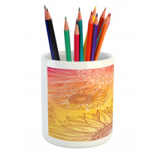 Sunflower Plants Pencil Pen Holder