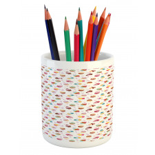 Creamy Colorful Cupcakes Pencil Pen Holder