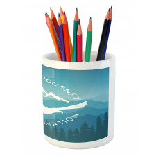 Life is a Journey Message Pencil Pen Holder