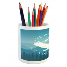 Life is a Journey Message Pencil Pen Holder