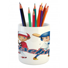 Baseball Pitching Pencil Pen Holder