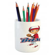 Baseball Pitching Pencil Pen Holder