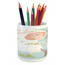 Happy Mother Words Pencil Pen Holder