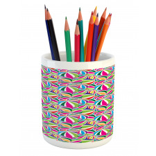 Balls with Stripes Pencil Pen Holder