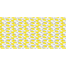 Sketched Lemon Pattern Pencil Pen Holder