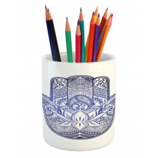 Paisleys Flowers Pencil Pen Holder