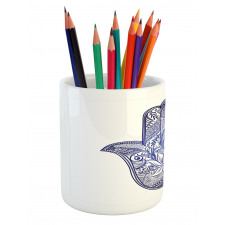 Paisleys Flowers Pencil Pen Holder