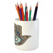 Motif All Seeing Eye Pencil Pen Holder