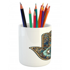 Motif All Seeing Eye Pencil Pen Holder