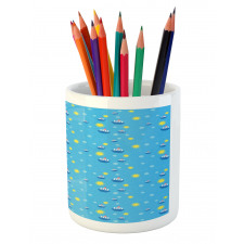 Cartoon Marine Pencil Pen Holder