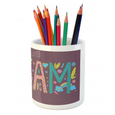 Doodle Art Dream Word Pencil Pen Holder