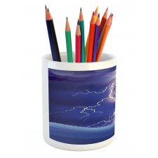 Heavy Storm in the Ocean Pencil Pen Holder