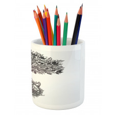 Tree of Life Triskelion Pencil Pen Holder