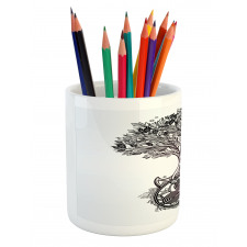 Tree of Life Triskelion Pencil Pen Holder