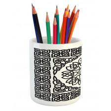 Filigree Abstract Knot Pencil Pen Holder