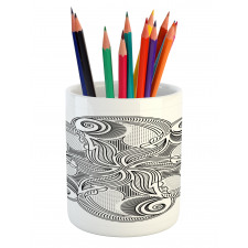 Floral Mandala Pencil Pen Holder