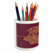 Animal Mandala Pencil Pen Holder