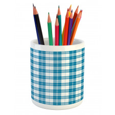 Scottish Checkered Pencil Pen Holder