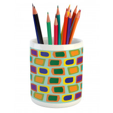 Uneven Rectangles Pencil Pen Holder