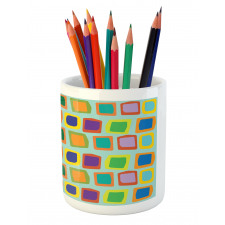 Uneven Rectangles Pencil Pen Holder