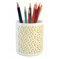 Colorful Dot Pattern Pencil Pen Holder