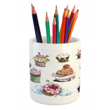 Yummy Cupcake Medley Pencil Pen Holder