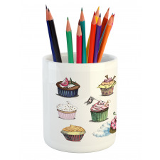 Yummy Cupcake Medley Pencil Pen Holder