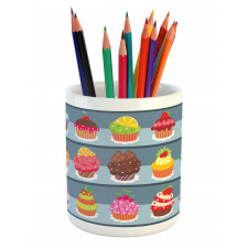 Multilayered Muffin Pencil Pen Holder