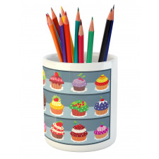 Multilayered Muffin Pencil Pen Holder