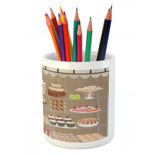 Bakery Window Display Pencil Pen Holder