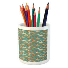 Hearty Cupcake Medley Pencil Pen Holder