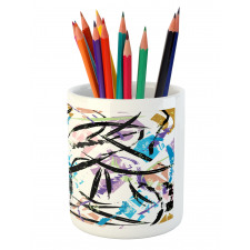 Color Splash Effect Pencil Pen Holder