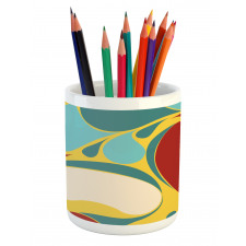 Water Marbling Pencil Pen Holder