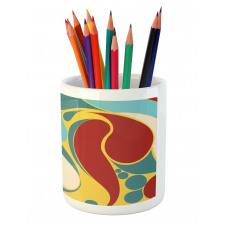 Water Marbling Pencil Pen Holder