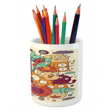 Absurd Doodle Pencil Pen Holder