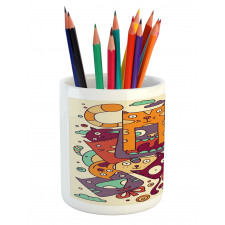 Absurd Doodle Pencil Pen Holder