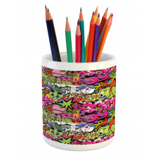 Pierced Hearts Pencil Pen Holder