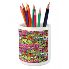 Pierced Hearts Pencil Pen Holder