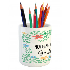 Flowers Wisdom Life Pencil Pen Holder