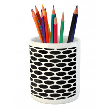 Grungy Round Shapes Pencil Pen Holder