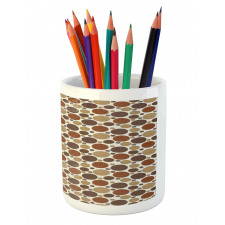 Circles with Curvy Line Pencil Pen Holder