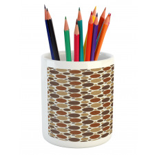 Circles with Curvy Line Pencil Pen Holder