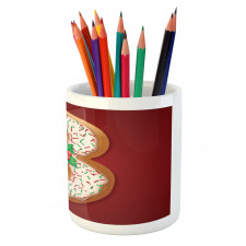 Xmas Cookie as 3 Pencil Pen Holder