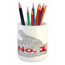 Thumbs up Number Pencil Pen Holder