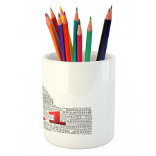 Thumbs up Number Pencil Pen Holder